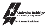 Malcolm Baldrige国家质量奖，2018年奖励徽标